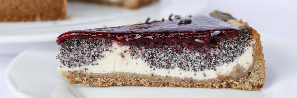 cheesecaky tvarohové torty Malinovo makový cheesecake s levanduľou Letná levandul'ová kombinácia s