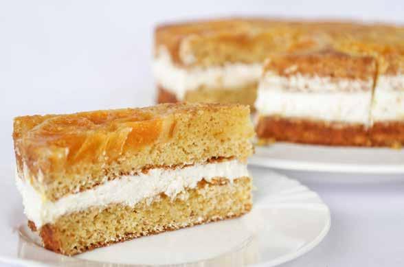 špeciality Pomarančová torta Št'avnaté pomaranče a maslový krém pre ideálne letné osvieženie.