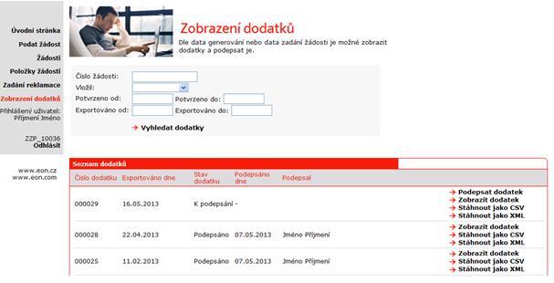 6. Zpracování dodatků k SOD Na základě potvrzené žádosti o rezervaci distribuční kapacity je pro uživatele zároveň generován dodatek ke smlouvě o distribuci plynu.