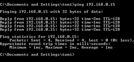 otestovať napr. pomocou programu HyperTerminal, ktorý je súčasťou systému Windows 2000 a XP.