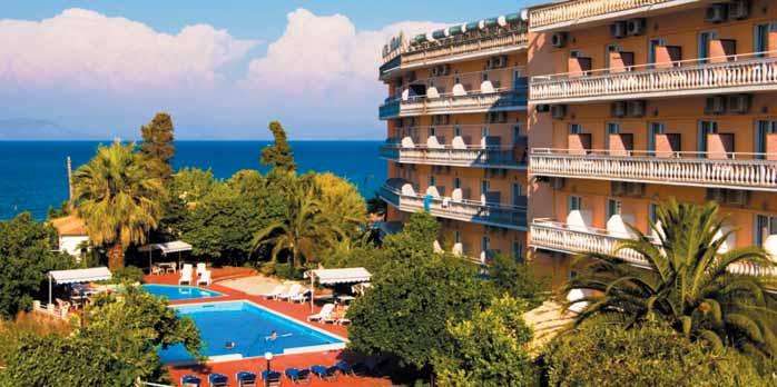 KORFU BENITSES Potamaki Beach Hotel Snídaně / možnost dokoupení večeří NOVINKA Dítě za výhodnou cenu Pro mladší a střední generace Blízko moře a pláže Na našem trhu známý hotel v centru letoviska