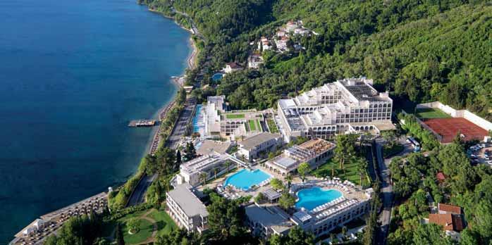 Repeaters Rodinná atmosféra Přímo u pláže Klidné prostředí KORFU AGIOS IOANNIS PERISTERON / MORAITIKA Marbella Corfu Hotel Polopenze / možnost dokoupení plné penze a ultra all inclusive Rezervujte