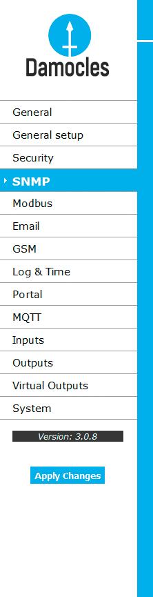 User Passwords umožňuje nastavení jména a hesla dvou různých uživatelských účtů pro SNMP a HTTP přístup. Typy účtů: Read Only může pouze číst hodnoty a nastavení.