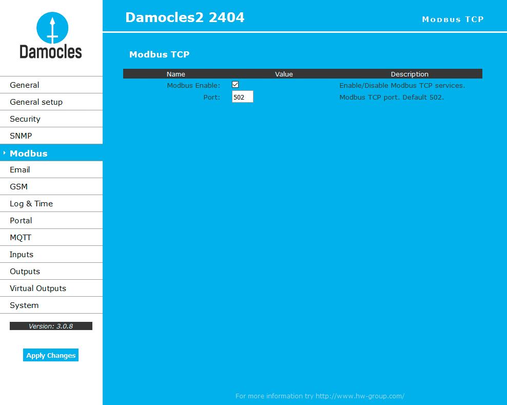 Modbus E-mail Poznámka: Protokol Modbus/TCP není nijak zabezpečen. Pro provoz mimo uzavřenou síť jej nedoporučujeme. Pro základní bezpečnost jej lze kombinovat s filtrem IP adresy.