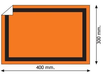 oranžová tabuľa oranžová tabuľa s identifikačnými číslami bezpečnostná nálepka, značka 1.