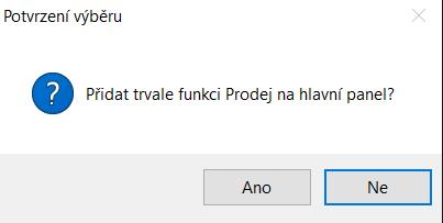 které má daný uživatel práva pomocí tlačítka Přidej funkci lze