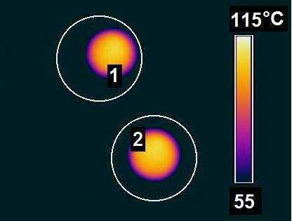 Termogram materiálu Polyamid Zytel MT409AHS NC010, doba chlazení 4 s: