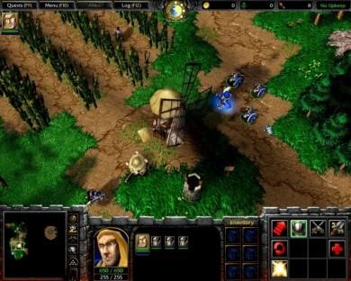 4.3. Warcraft 3: Region of Chaos Datum vydání: 1. 7. 2002 Celkové hodnocení: 89/100 Vývojář: Blizzard Entertainment Subžánr: real-time strategy Obrázek 25: Warcraft III 4.3.1. Elementy Téma - jedná se o simulaci válečného konfliktu mezi znepřátelenými stranami ve fiktivním světě Azeroth.