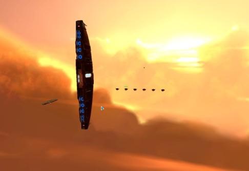 4.4. Homeworld 2 Datum vydání: 16.09.2003 Celkové hodnocení: 80/100 Vývojář: Relic Entartaiment Subžánr: Real-time tactics Obrázek 26: Homeworld 2 4.4.1. Elementy Téma - hra se odehrává v daleké budoucnosti, kde dochází ke krvavému konfliktu napříč vesmírem.