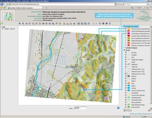 Distribúcia formou web aplikácie pilotný projekt Distribúcia integrovaného údajového modelu geografickej databázy ZBGIS a Komplexného digitálneho modelu