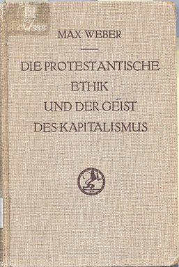 Die protestantishe Ethik und der Geist des Kapitalismus, 1905 Wissenschaft als Beruf, 1919 Wirtschaft und Gesellschaft, 1922 Gesammelte Aufsätze zur Religionsoziologie, 1920-21, 1922-23 Gesammelte