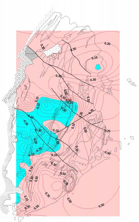 regionálním měřítku projekce hlavních směrů