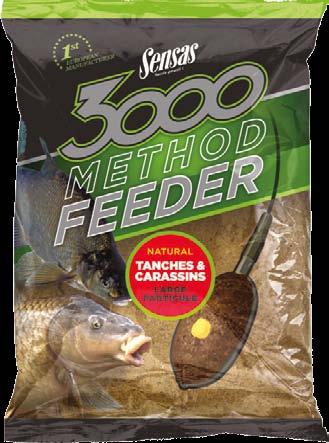 KRMENÍ 3000 SUPER FEEDER (1 kg) Lepivost Hrubost Barva Chuť Ryba Období 3000 Super Feeder Carpes () střední oříšky/kukuřice