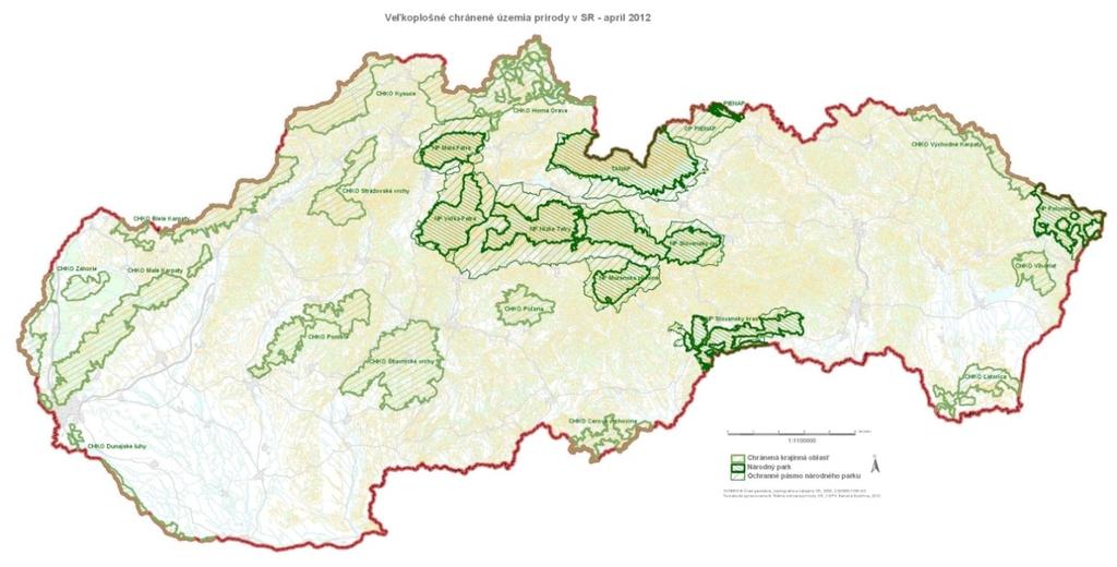 chránený krajinný prvok (2. až 5. stupeň ochrany). Ochranné pásma národného parku, chráneného areálu, prírodnej rezervácie a prírodnej pamiatky majú primerane nižší stupeň ochrany.