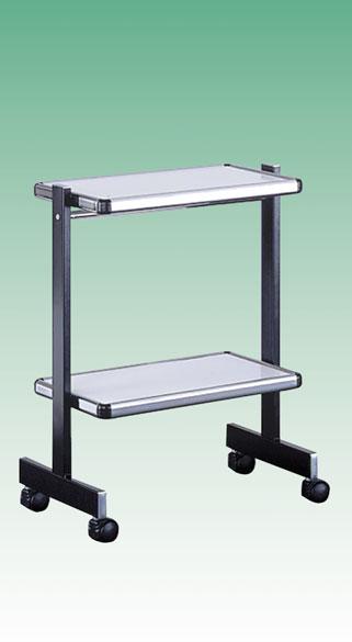 INSTRUMENT TROLLEY CARRELLO PORTASTRUMENTI Telaio smontabile verniciato in epossidico nero, Montato su 4 ruote.