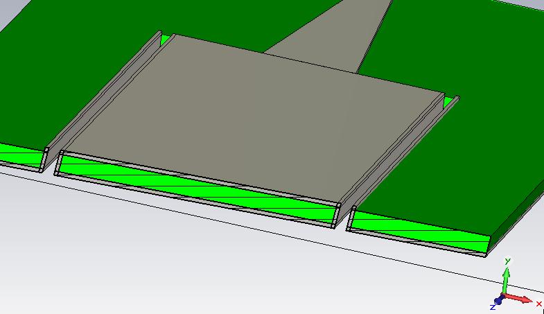 Experimentální prototyp je navržen na kmitočtové pásmo se střední pracovní frekvencí okolo 24 GHz (viz obr. 3.54).