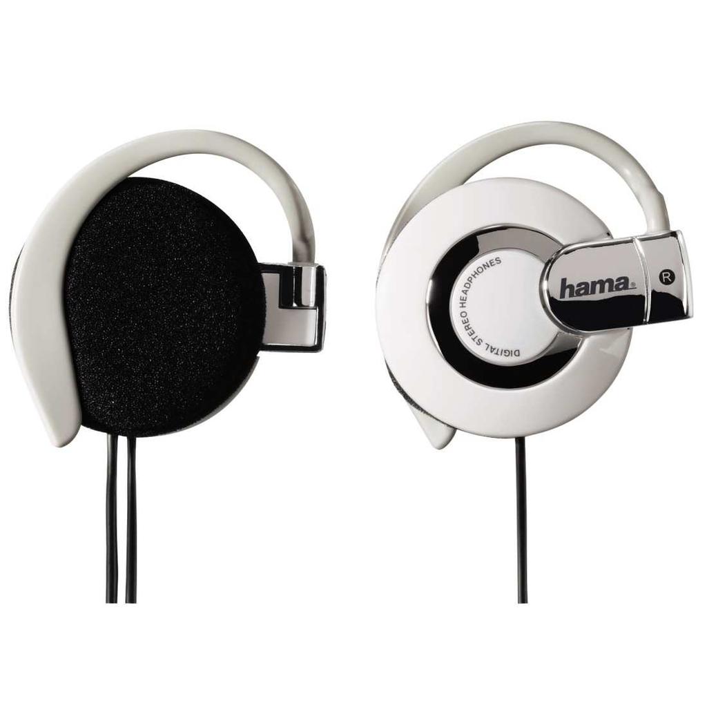 On-Ear (na uši) Hama slúchadlá HK-5641, clip-on - on-ear slúchadlá s klipom pre prichytenie za ucho - priemer reproduktoru 30 mm - impedancia: 24 Ohmov - citlivosť: 105 db - frekvenčný rozsah 20 20