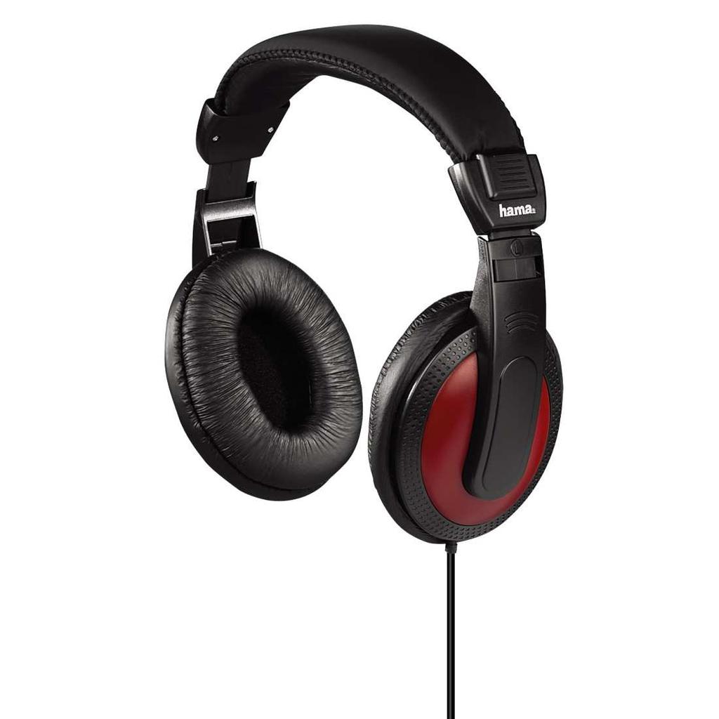 Over-Ear (cez uši) Hama slúchadlá HK-5618/5619, uzavreté - uzavreté slúchadlá pre domáce počúvanie - polstrované mušle, nastaviteľný hlavový oblúk - priemer reproduktoru: 40 mm - citlivosť: 113 db -