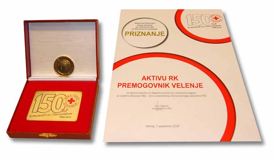 PODJETJE SMO LJUDJE Priznanje Aktivu Rdečega križa Premogovnik Velenje Rdeči križ Slovenije letos zaznamuje 150-letnico delovanja.