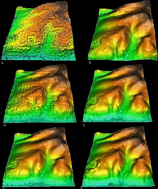 Voronoi Srovnání metod TIN IDW Kriging Splines