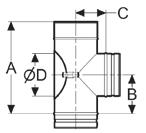 rúrka B 240 240 240 240 240 240 240 od Ø 300 mm d 18 18 18 18 18 18 18 = 351 mm dĺžky a flex.