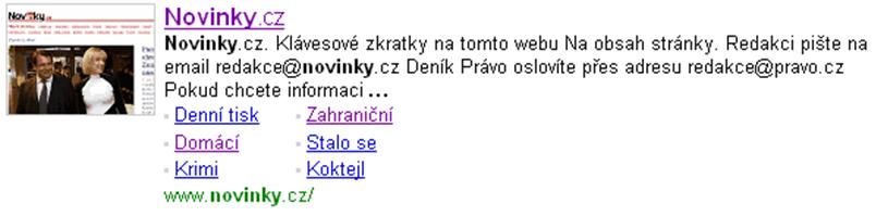 Populární odkazy Text odkazu z textu odkazu na stránce