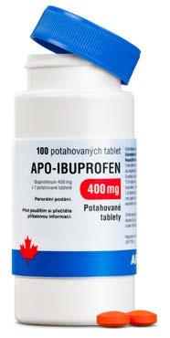 Čtěte pečlivě příbalový leták. Křečové žíly ALERGIE APO-Ibuprofen 400 mg 100 tablet Uleví od bolesti zad, kloubů i menstruační bolesti.