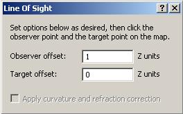 Line of Sight Create Line of Sight Pomocí barvy znázorní, která část linie je viditelná