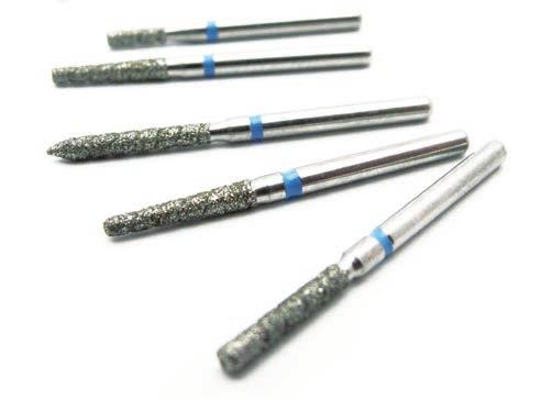 DIAMOND BURS DIAMANTOVÉ BROUSKY Diamond Burs with Groove Diamond burs for more precise work and shorter time of preparation.