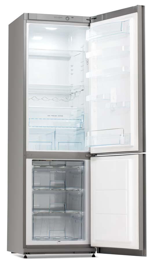 Kombinované chladničky s mrazničkou dolu 195 cm 0 ZONE LED CR340VEGBA++ En.
