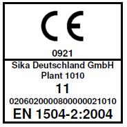 pohltivost NPD EN ISO 354 Reakce na oheň E fl 1) Propustnost pro vodní páru EN 13501-1 NPD EN ISO 7783-1 Tepelný odpor NPD EN 12664 Odolnost vůči silnému chemickému napadení NPD EN 13529 EN