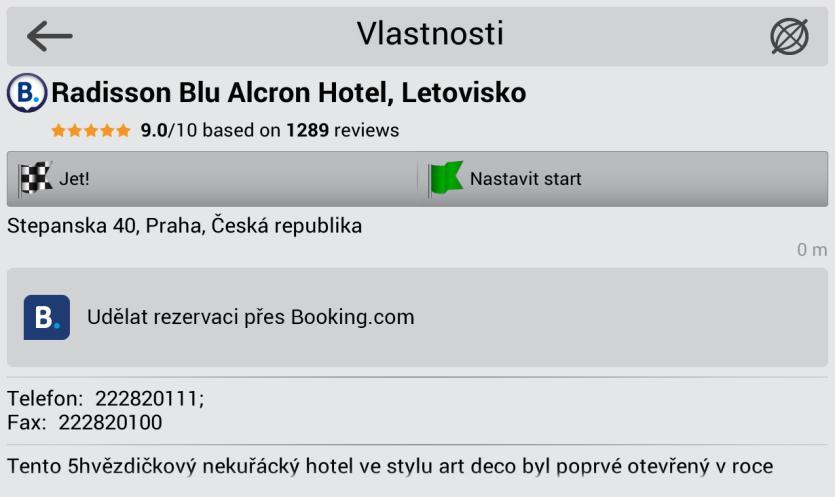 Klíčové funkce Navitel.Cloud Navitel a služba Booking.