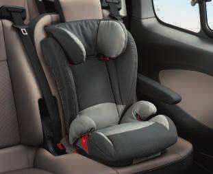 prostřední sedadlo třetí řady vybaveny upevňovacími body ISOFIX pro uchycení dětských sedaček.