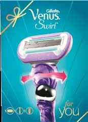 Gillette Venus Swirl holící strojek, holící gel