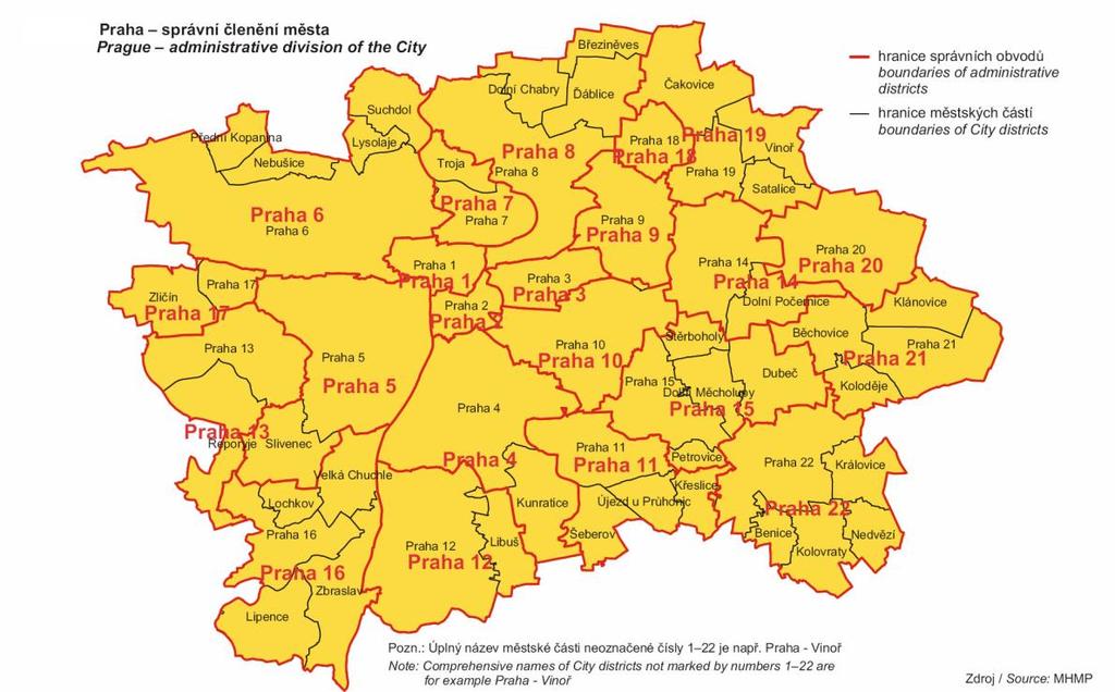 1.3. K hustotě obyvatelstva v Satalicích Městská část Praha