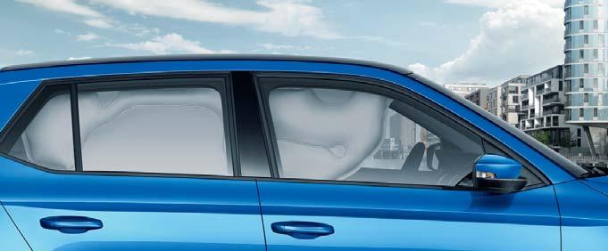 Bezpečnost PŘEDNÍ AIRBAGY Zatímco airbag řidiče se skrývá ve volantu, airbag