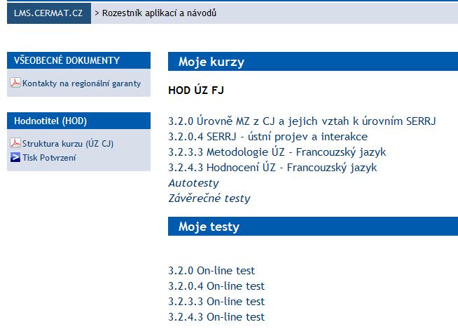 1. Kontrola splnění testů Před přípravou a tiskem potvrzení (tzn.