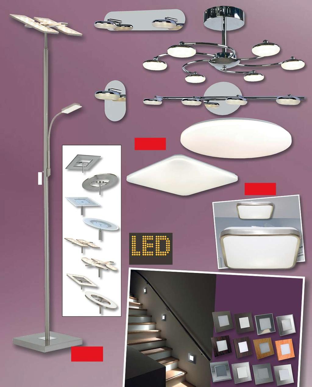 LED Stropní svítidlo žárovky 5 W, 2200 lm, studená bílá barva světla, 4000 K, provedení plast/ kov, zdroje nelze měnit, energetická třída A++ až A 1x 5 W 999,- 2x 5 W 1.590,- 4x 5 W 2.