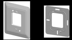Příslušenství Název Typové označení Katalogový list *) Bílý ozdobný rámeček a kovová základová deska pro montáž na obdélníkovou elektroinstalační krabici (10 sad) ARG100.
