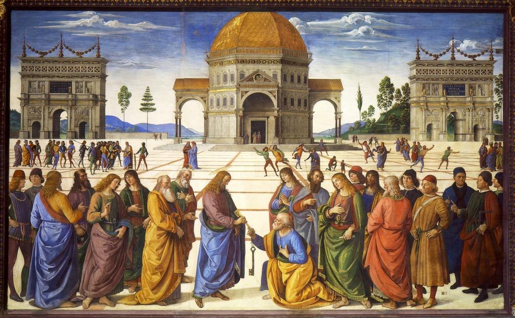 Pietro Perugino, Předávání klíčů sv.