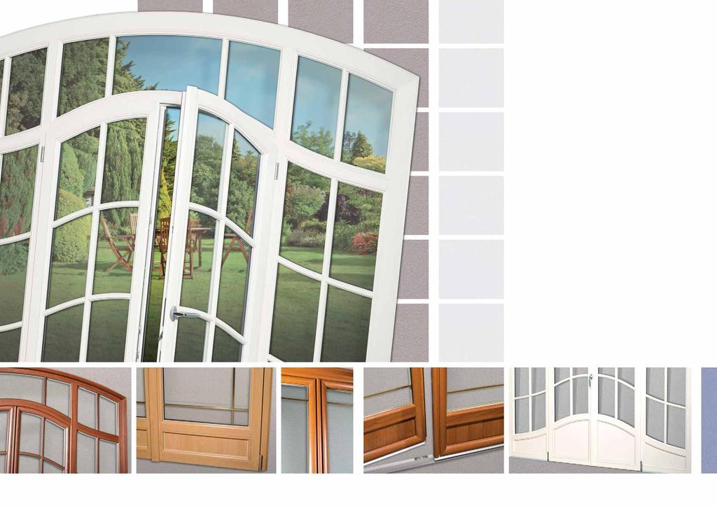 Balkonové dveře BT - otvíravě sklopné certifi kace CERTIFIÉ CSTB CERTIFIED (Elegance ), CE, CEKAL výroba ze stejných profi lových systémů jako okna Elegance, Evolutive a WoodStar dokonalé sladění