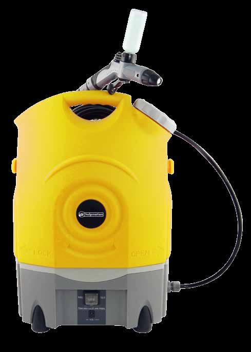 Přenosná tlaková myčka Helpmation GFS-C1 Nízká spotřeba vody Vestavěná dobíjecí baterie