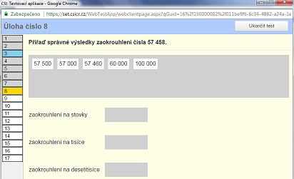 šířku monitoru žákovi nenapovídá správně může být přiřazení jedné, ale také více odpovědí) úloha s