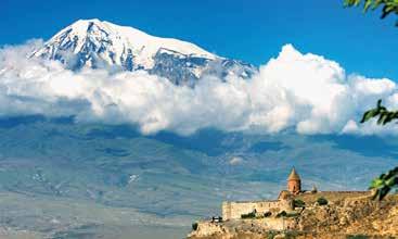POZNÁVACÍ ZÁJEZDY ARMÉNIE ZA HISTORIÍ A PŘÍRODOU KAVKAZU zájezd s doprovodem odborného botanika chrámu Garni Quicktour klášter Khor Virap, v pozadí Ararat 1.