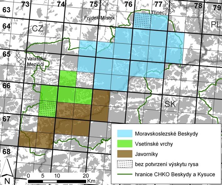 Tab. 3. Reprodukční aktivita rysa ostrovida v letech 2003 2012 a počet mláďat, která se dožila minimálně šesti měsíců: * mládě bylo zaznamenáno s matkou v červenci, v prosinci ani později již ne. Tab.