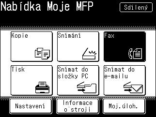 2 2.3 Fax Fax 2.3 2.3.1 Základní přenos Blíže viz návod pro snímání a faxování.