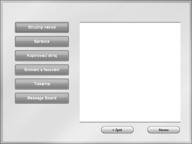 % Automaticky se spustí instalační program. % Pokud se neobjeví zobrazení instalace, klepněte na disku dvakrát na soubor "InstMenu.exe".