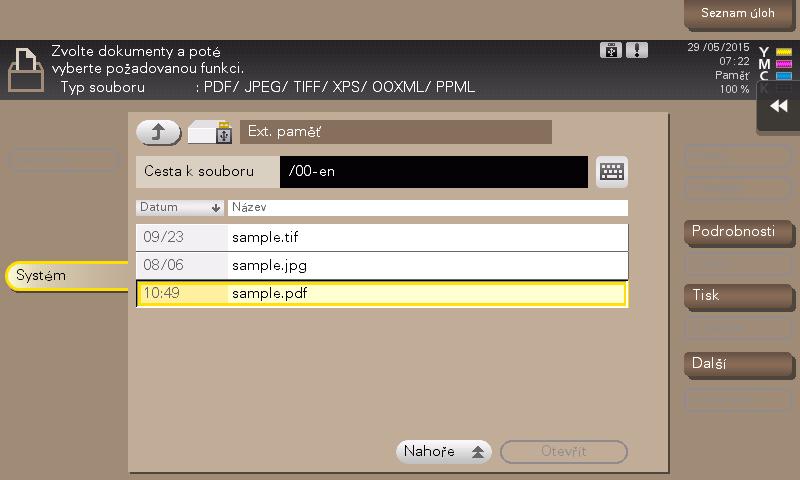 3.6 Použití paměťového zařízení USB 3 3