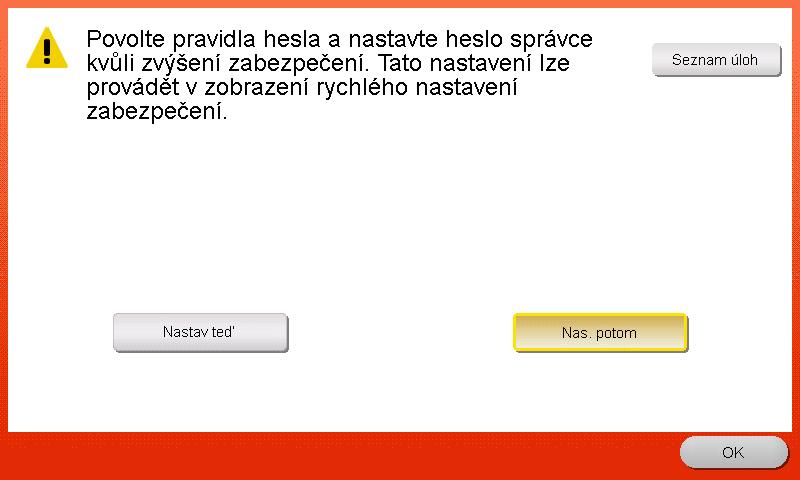 3.8 Použití funkce [Rychlé zabezpečení] 3 % Když je [Nast.