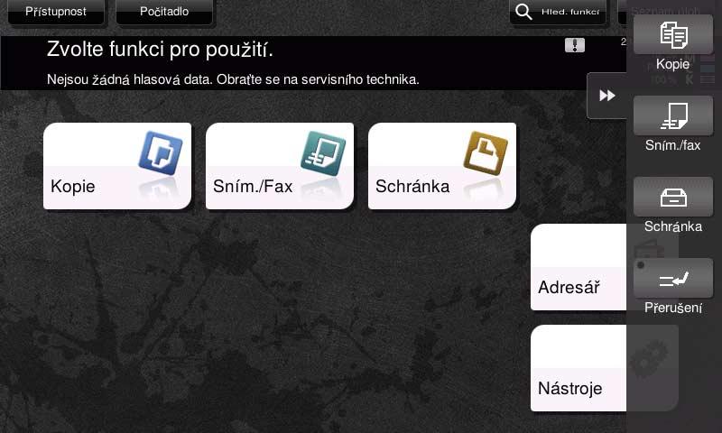 1 Č. Název Popis 1 Tlačítko záložky Klepnutím na toto tlačítko se otvírá a zavírá